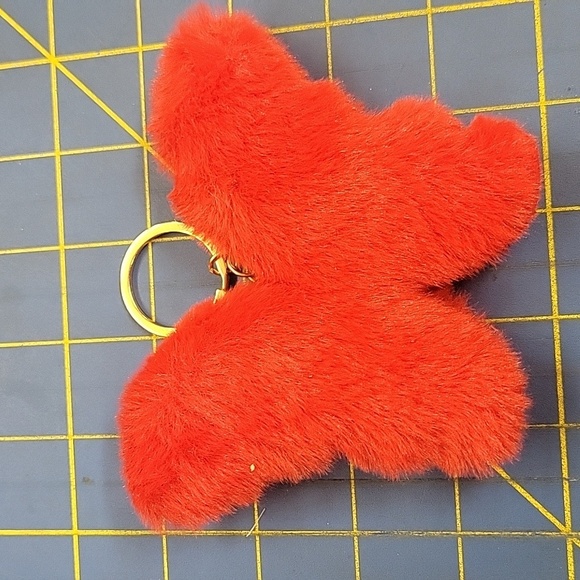 Furry Butterfly Keyring 4" x 5" - Picture 1 of 1